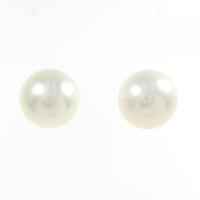 K18YG 白蝶パール ピアス 12.8mm