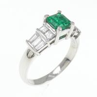 PT エメラルド リング 0.58CT