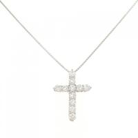 PT クロス ダイヤモンド ネックレス 1.00CT