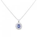 PT サファイヤ ネックレス 0.75CT