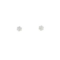 PT ソリティア ダイヤモンド ピアス 0.25CT