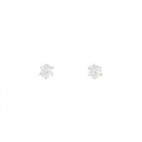 PT ソリティア ダイヤモンド ピアス 0.50CT