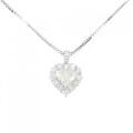 PT ダイヤモンドネックレス 1.003ct K SI2 ハートシェイプ