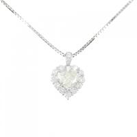 PT ダイヤモンドネックレス 1.003ct K SI2 ハートシェイプ