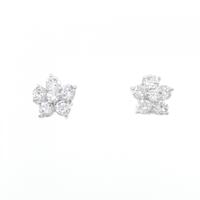 PT フラワー ダイヤモンド ピアス