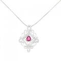 PT ルビー ネックレス 0.66CT