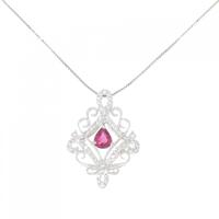 PT ルビー ネックレス 0.66CT