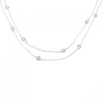 PT/K18YG ダイヤモンド ネックレス 2.00CT