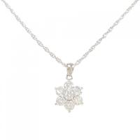 PT/PM フラワー ダイヤモンド ネックレス 1.00CT