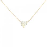 【リメイク】K18YG ダイヤモンドネックレス 0.579CT VLY VS2 ハートシェイプ