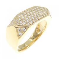 【リメイク】K18YG パヴェ ダイヤモンド リング 0.72CT