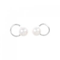 【新品】K18WG アコヤパール ピアス 6.1mm