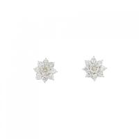 【新品】K18WG ダイヤモンド ピアス 0.20CT