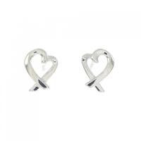 ティファニー ラビングハート ミニ ピアス