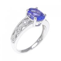PT タンザナイト リング 1.50CT