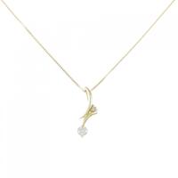K18YG ダイヤモンド ネックレス 0.12CT
