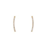 【新品】K18YG ダイヤモンド ピアス 0.10CT