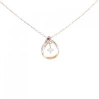 K10PG カラーストーン ネックレス