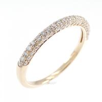 K18PG ハーフエタニティ ダイヤモンド リング 0.44CT