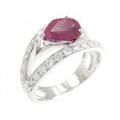 K18WG ルビー リング 2.01CT