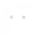 K18YG ソリティア ダイヤモンド ピアス 0.35CT