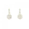 K18YG フラワー ダイヤモンド ピアス 1.00CT