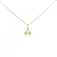 K18YG ペリドット ネックレス