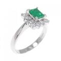 PT エメラルド リング 0.526CT