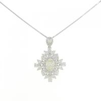 【新品】プラチナダイヤモンド ネックレス 1.002CT VLY SI1 オーバルカット