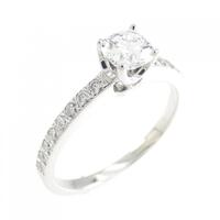 ティファニー ノヴォ リング 0.42CT G VVS1 スクエアクッションカット