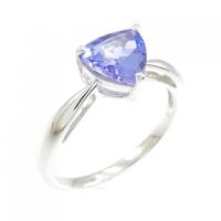 K18WG タンザナイト リング 1.00CT