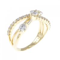 K18YG ダイヤモンド リング 0.56CT