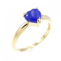 K18YG ハート ラピスラズリ リング