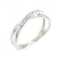 K18WG ダイヤモンド リング 0.07CT