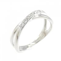 K18WG ダイヤモンド リング 0.07CT