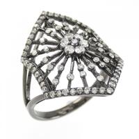 K18BG ダイヤモンド リング 0.58CT