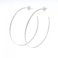 K18WG ダイヤモンド ピアス 0.988CT