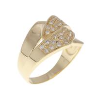 K18YG ダイヤモンド リング 0.41CT