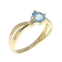 K18YG ブルートパーズ リング