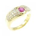 K18YG ルビー リング 0.25CT