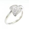 PT リーフ ダイヤモンド リング 0.18CT