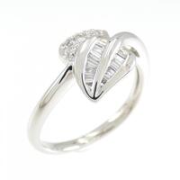 PT リーフ ダイヤモンド リング 0.18CT