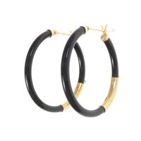 【新品】K18YG オニキス ピアス