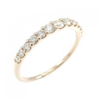 K18PG ハーフエタニティ ダイヤモンド リング 0.30CT