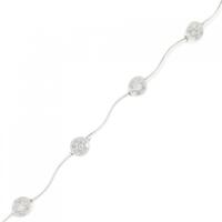 K18WG ダイヤモンド ブレスレット 0.11CT