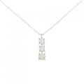 PT スリーストーン ダイヤモンド ネックレス 0.758CT