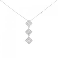 K18WG ダイヤモンド ネックレス 1.45CT
