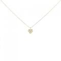 K18YG ハート ダイヤモンド ネックレス 0.02CT