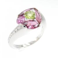 クイーン カラーストーンリング