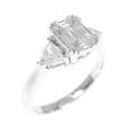 K18WG ダイヤモンド リング 0.797CT